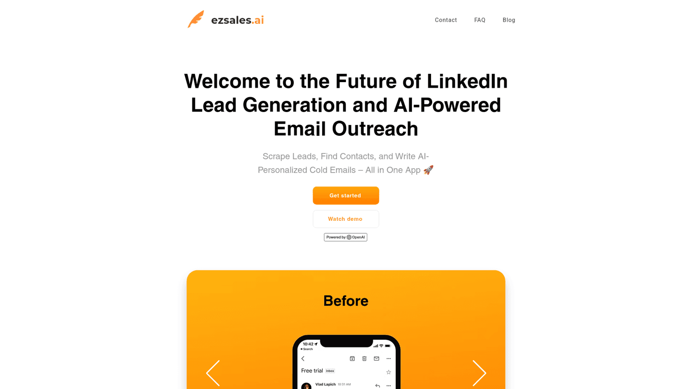Ezsales.ai screenshot