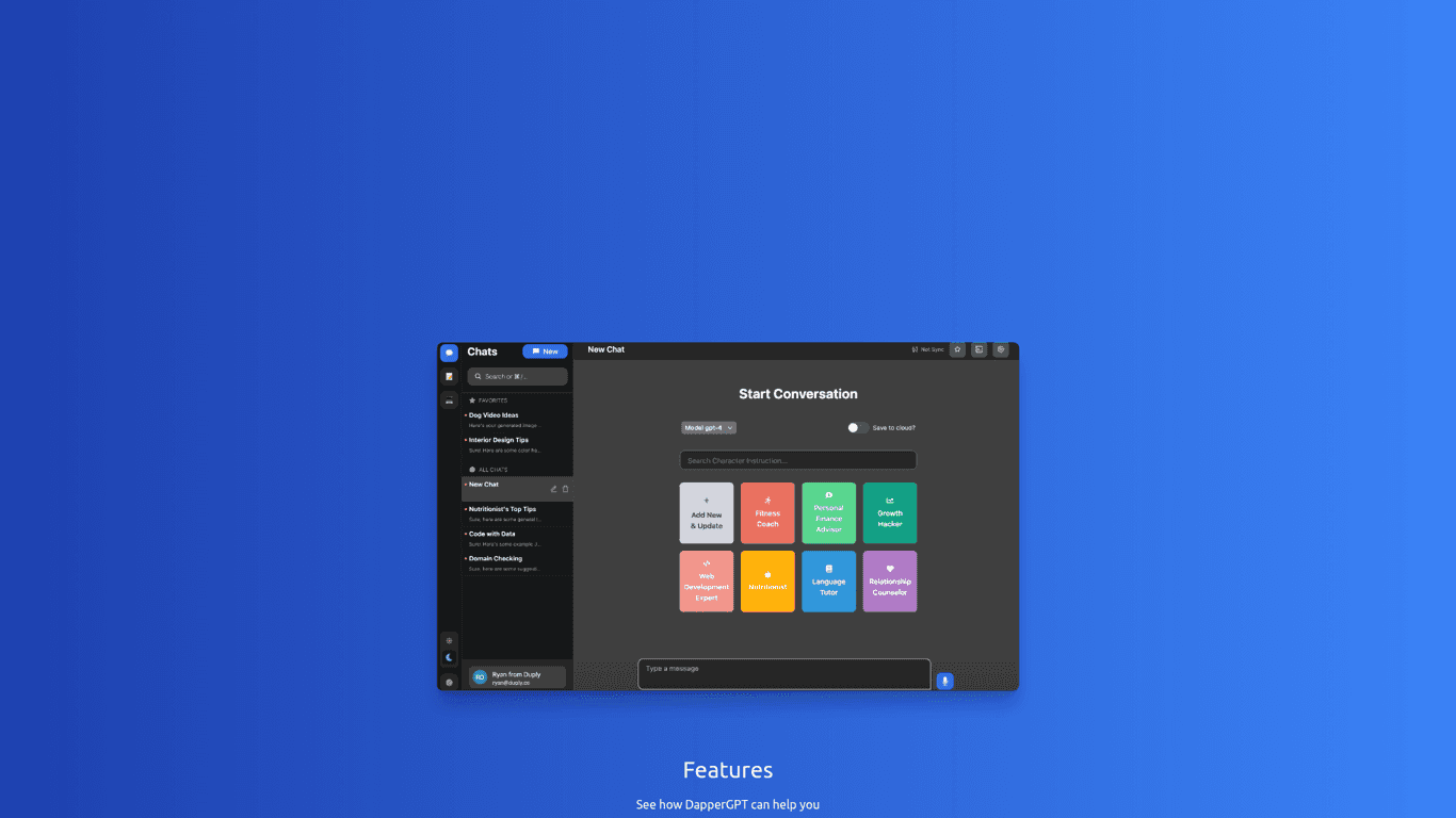 DapperGPT screenshot