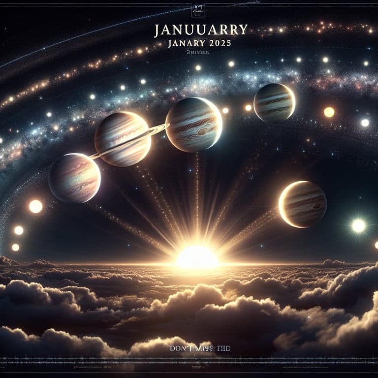 Don't Miss the Planet Parade: Venus, Saturn, Jupiter, and Mars Dazzle the Night Sky This January 2025!