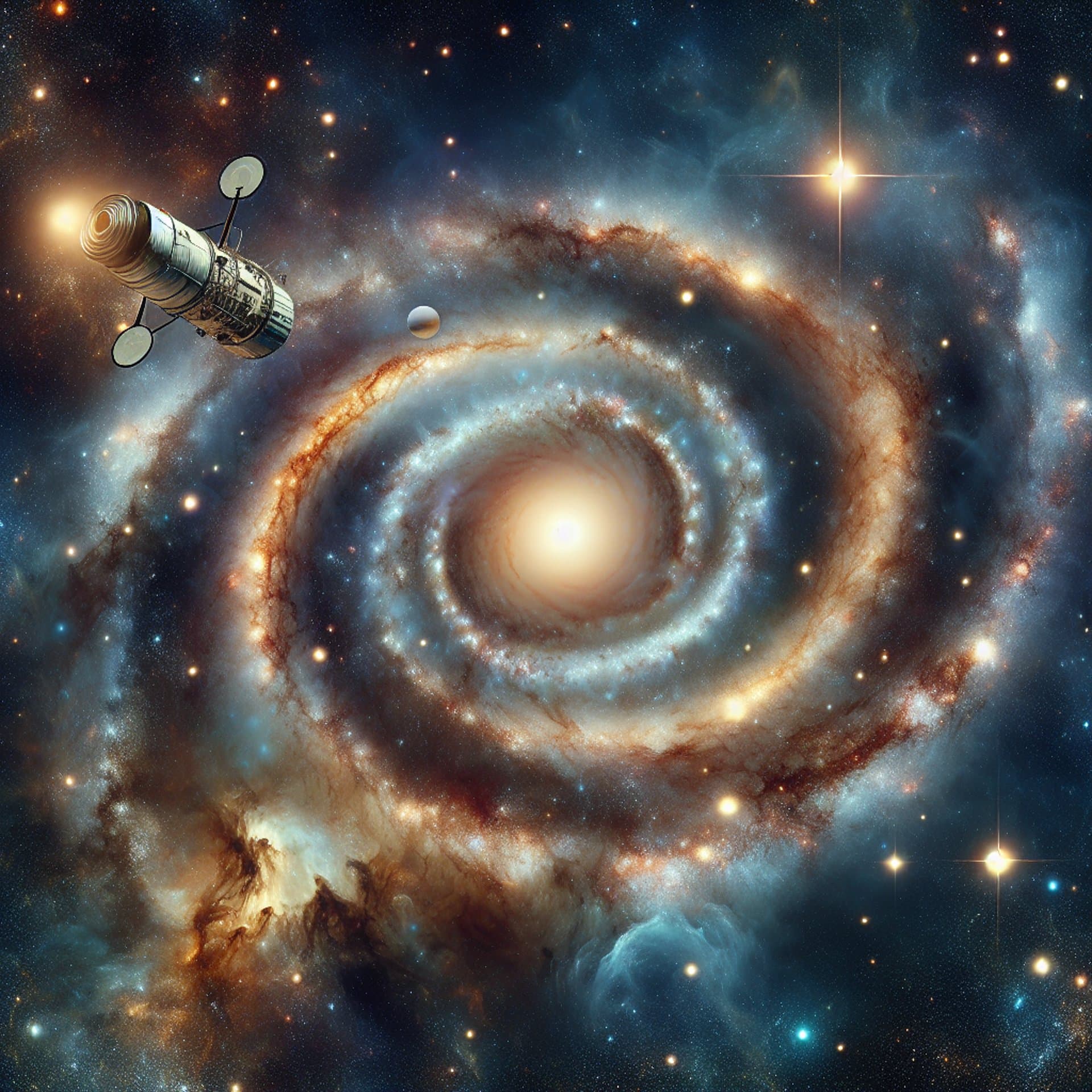 NASA's Hubble Telescope Unveils a Cosmic Marvel: The Nine-Ringed 'Bullseye' Galaxy