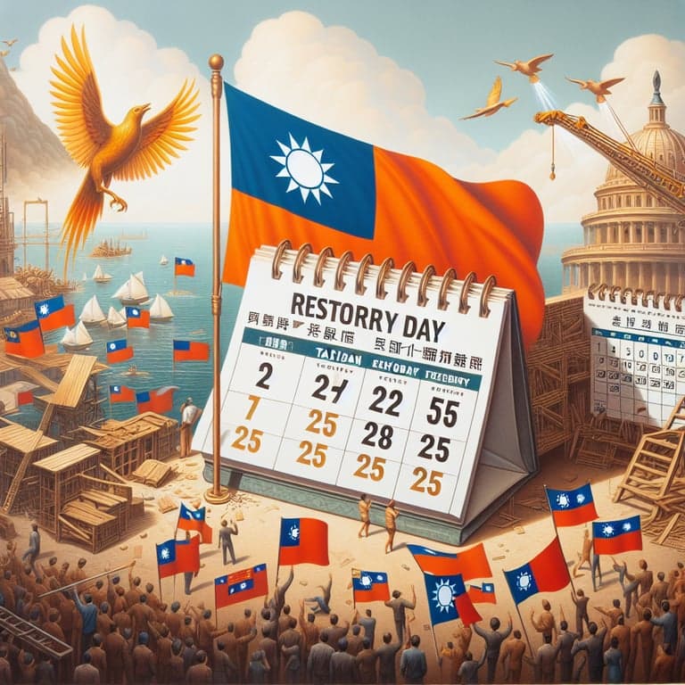 China Declares October 25 as Commemoration Day of Taiwan's Restoration