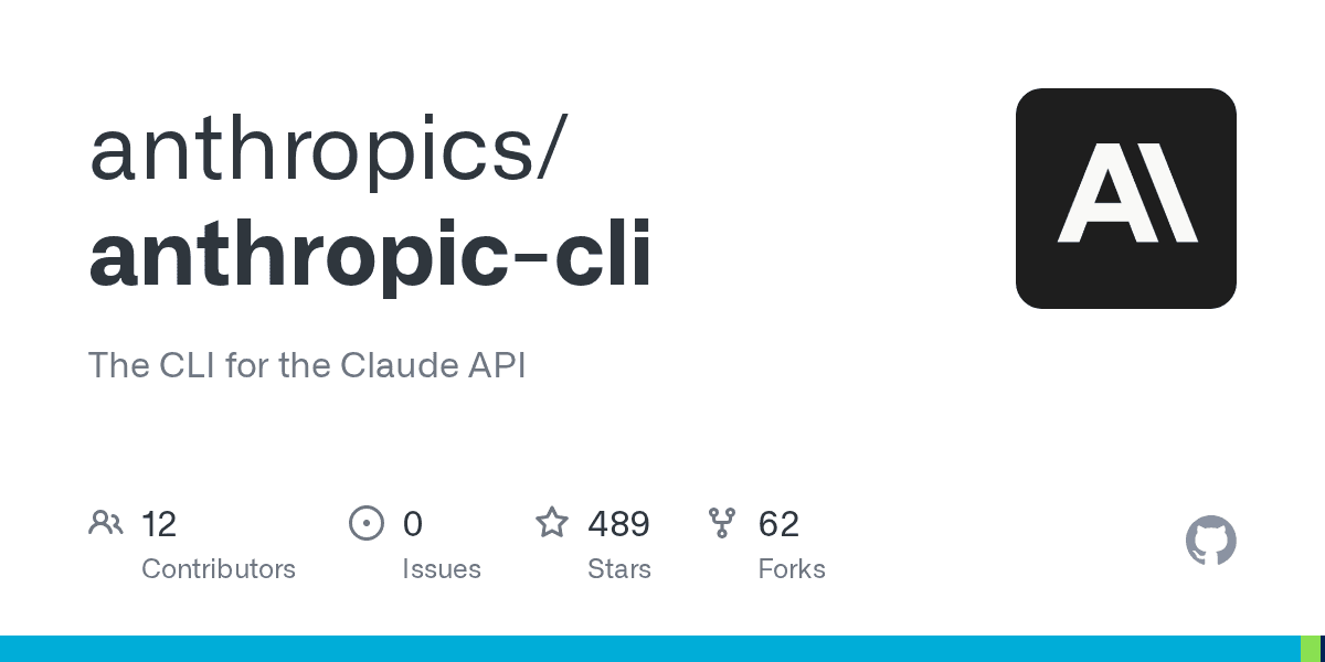 Anthropic CLI screenshot