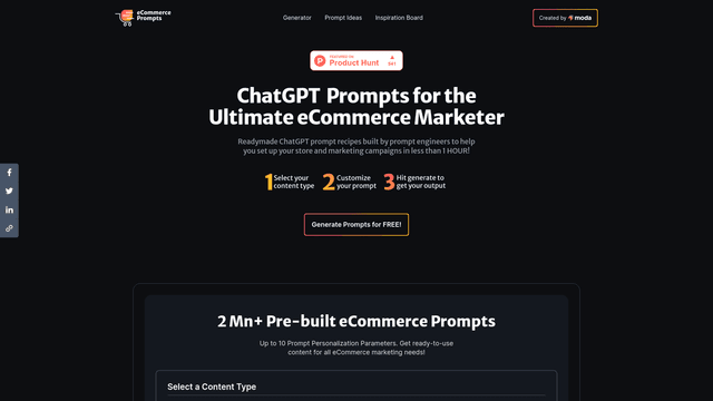 Thumbnail image for eCommerce ChatGPT Prompts