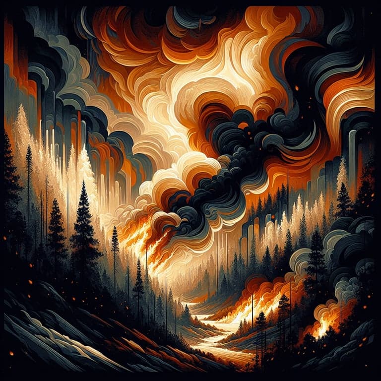 Blazing Trails: Devastating Wildfires Sweep Through Western States