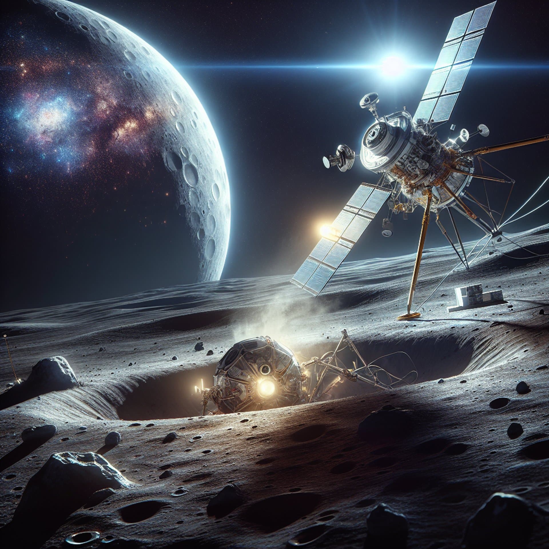 NASA's LRO Snaps Site of Japanese Lander's Lunar Crash