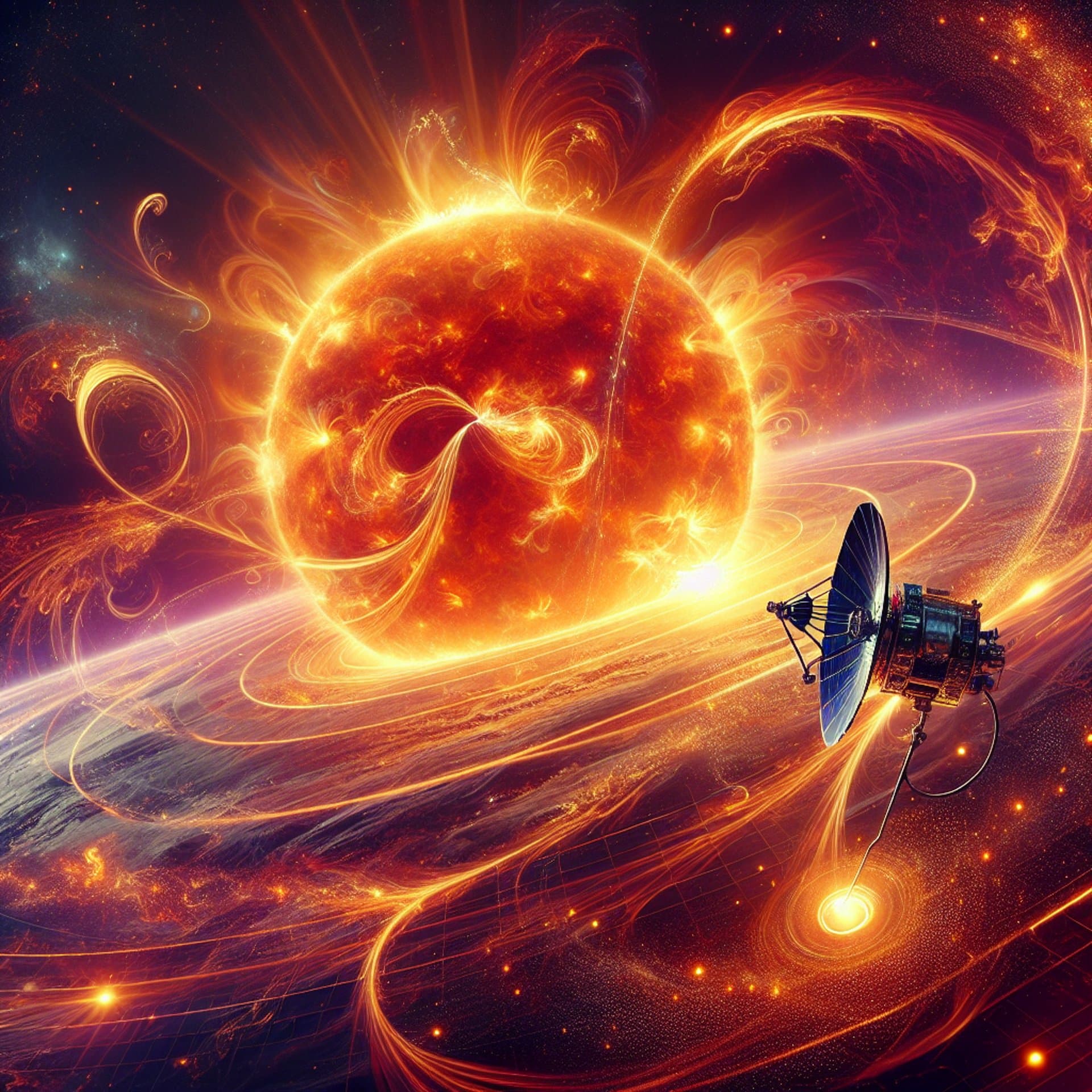 NASA's Parker Probe Dives into Solar Atmosphere, Unraveling the Sun's Fiery Secret