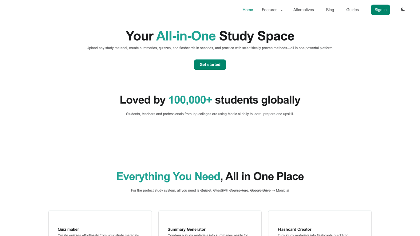 Monic.ai screenshot