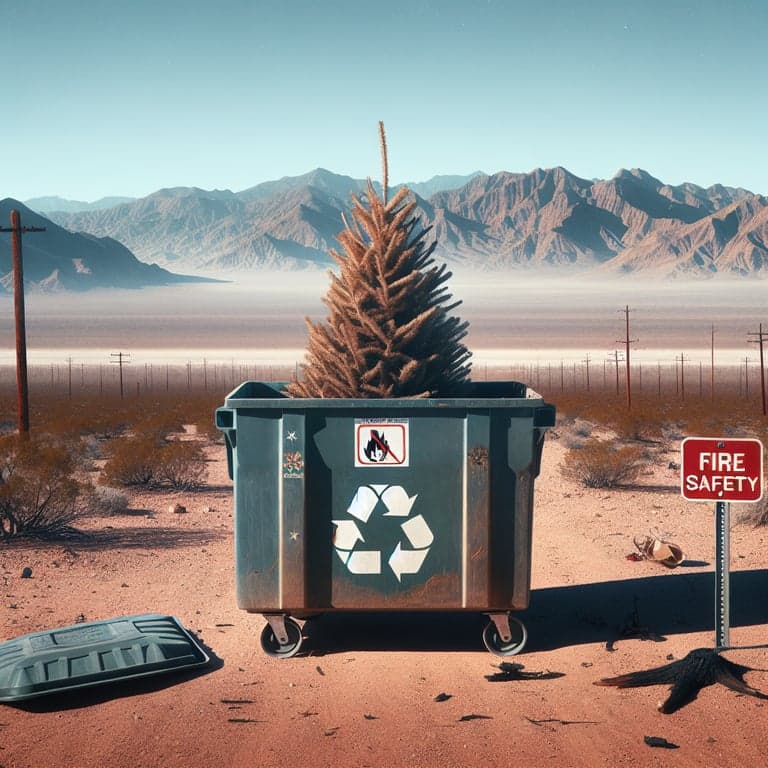 Dispose of Your Real Christmas Tree: No Room for Fire Hazards in Southern Nevada!