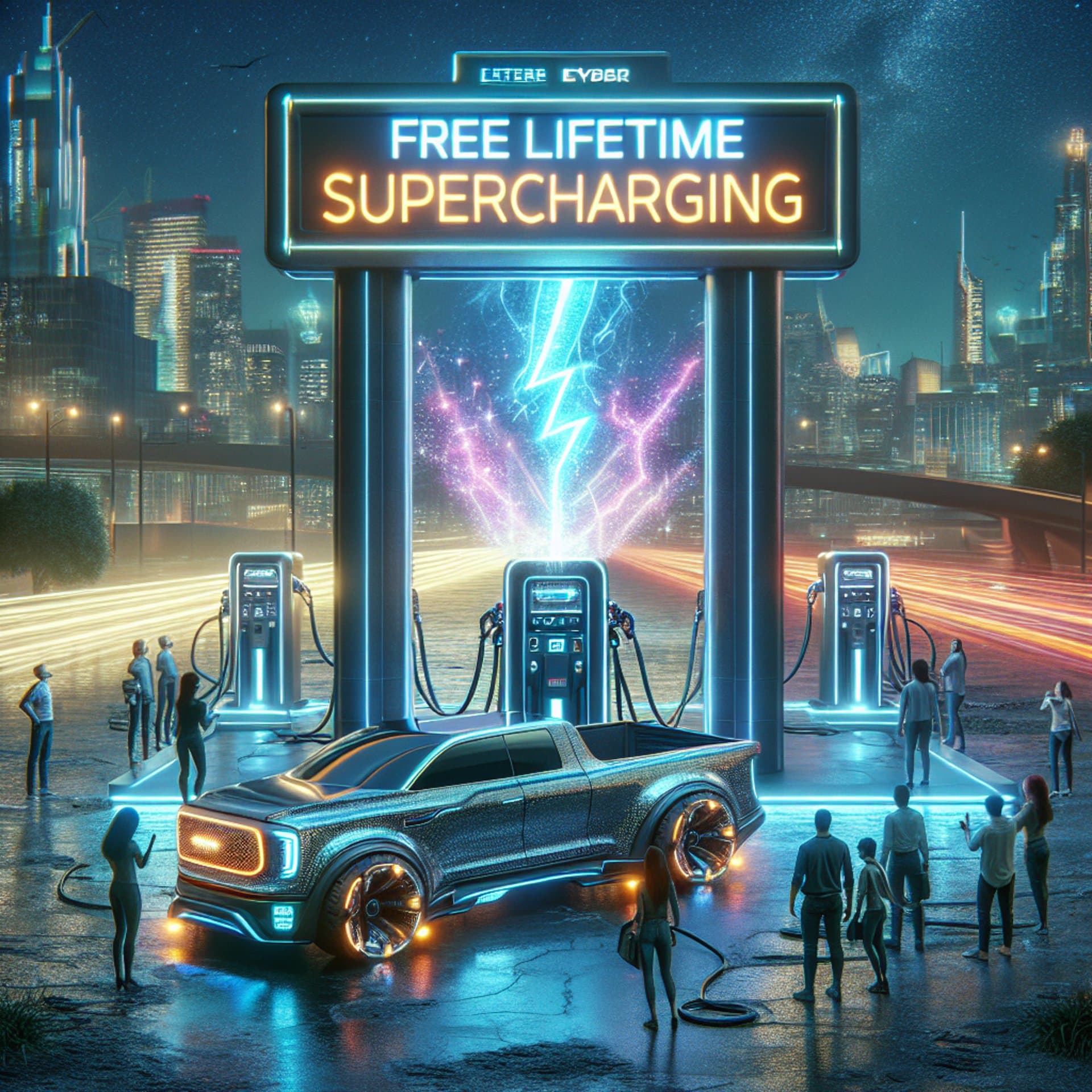 Tesla Sparks Excitement with Free Lifetime Supercharging for Cybertruck Foundation Series