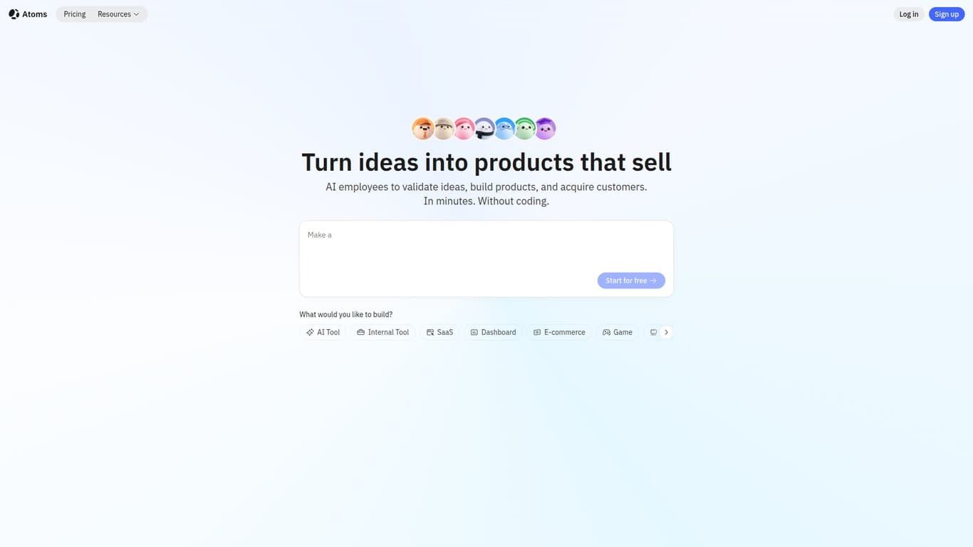 Atoms screenshot
