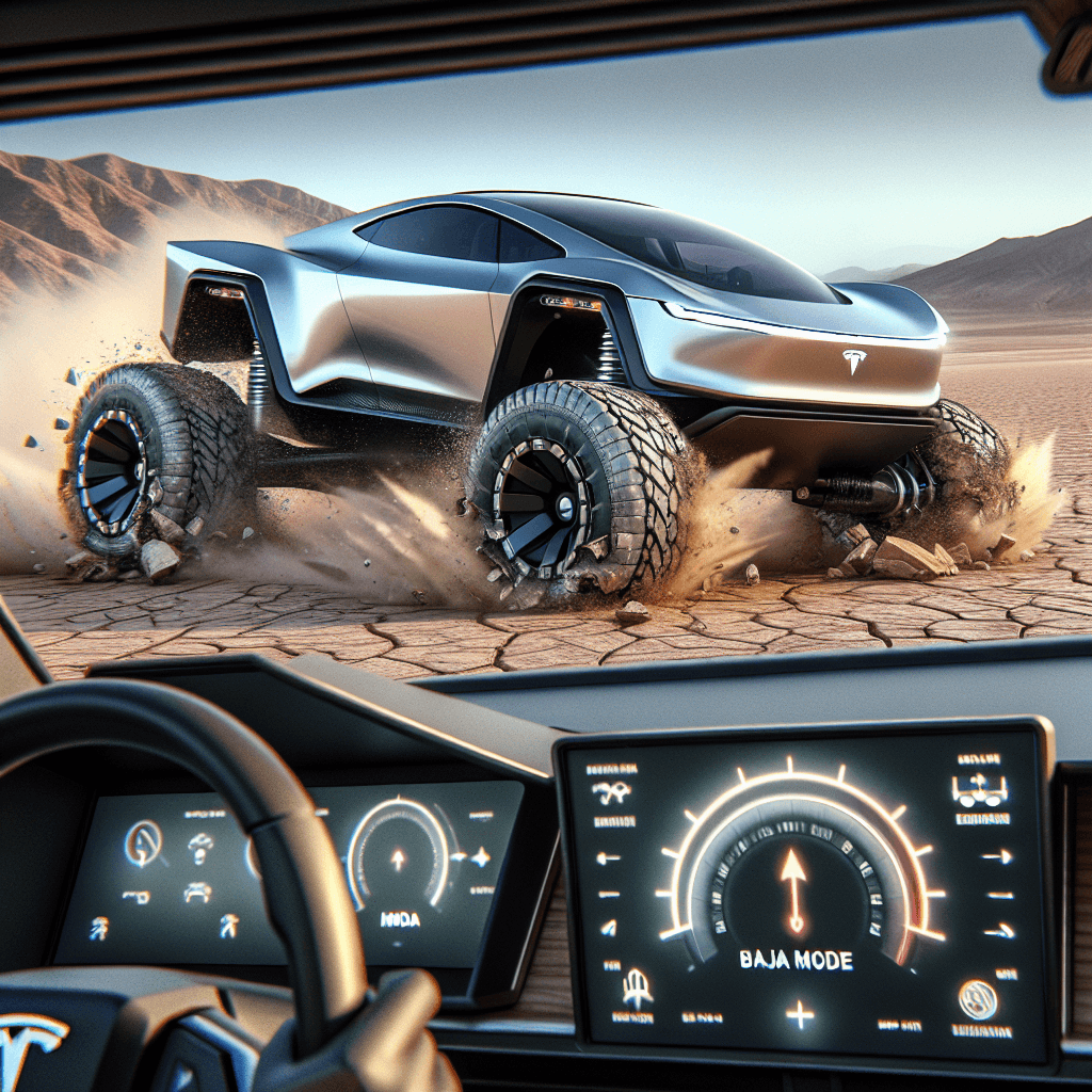 Tesla Cybertruck: Tackling Tire Blowouts with Baja Mode Brilliance!