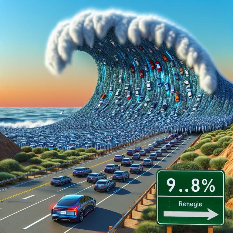 Tesla's Dip Doesn't Stop the EV Surge: US Electric Vehicle Penetration Hits 9.8%!