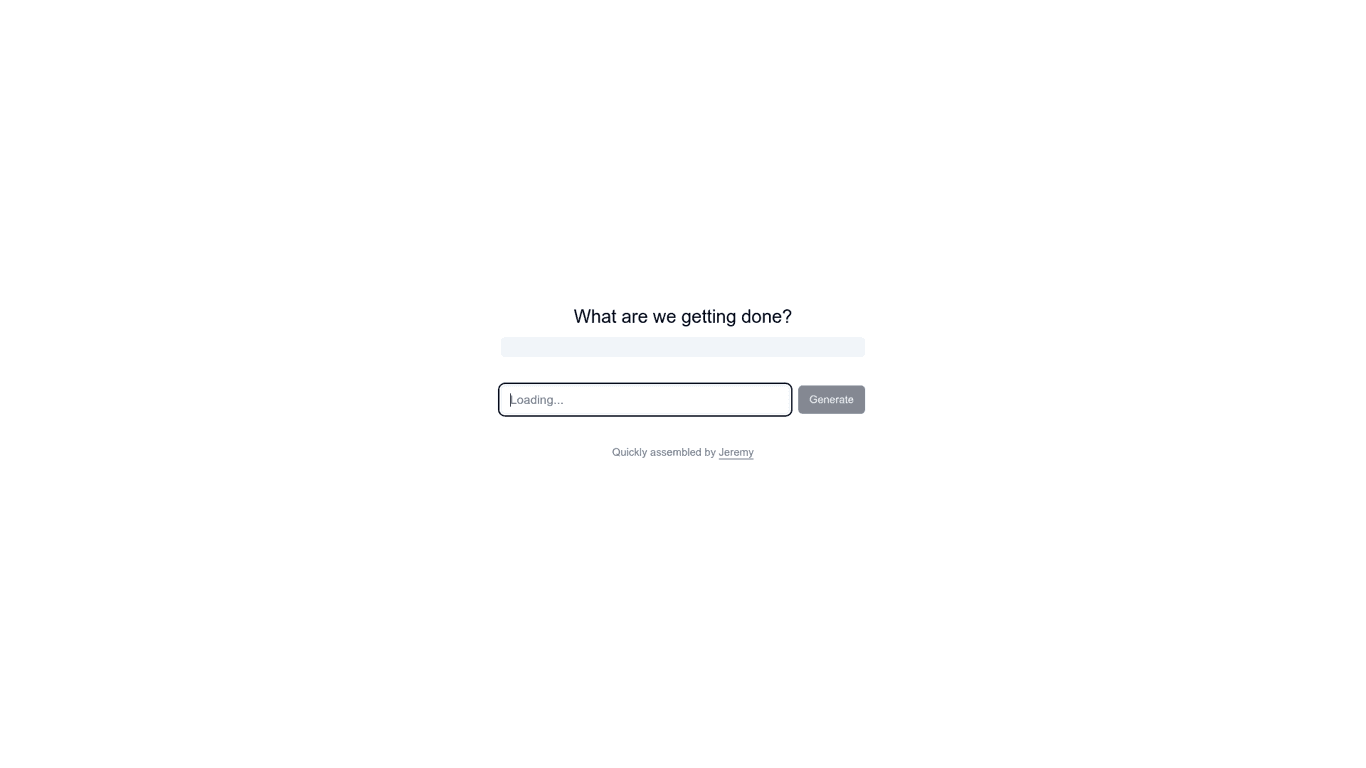 AI Checklist Generator screenshot