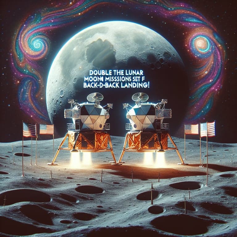 Double the Lunar Fun: Private Moon Missions Set for Back-to-Back Landings!
