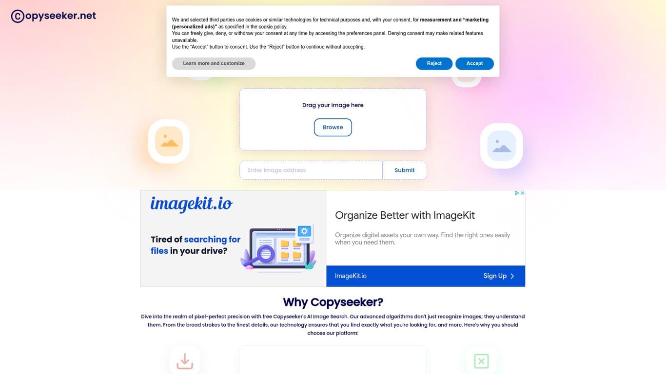 Copyseeker screenshot