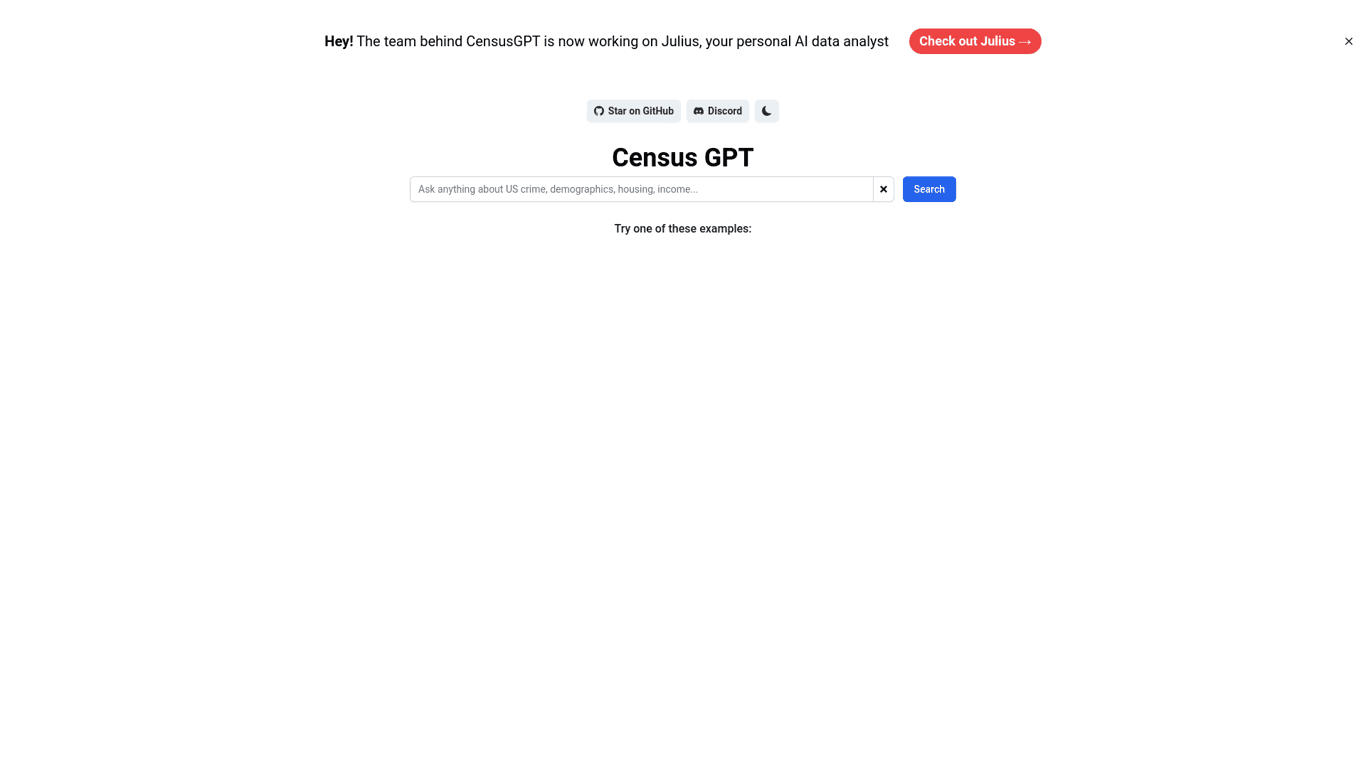 Census GPT screenshot