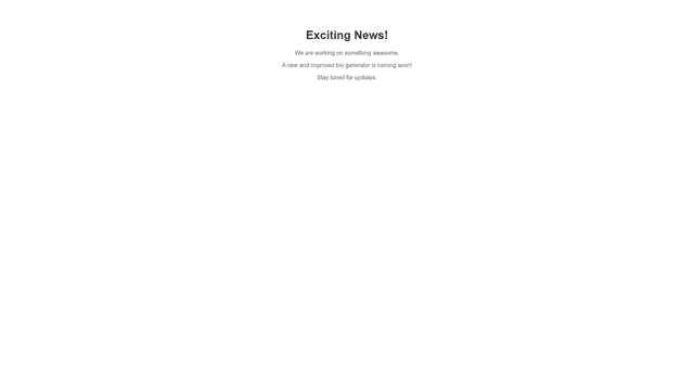 Thumbnail image for Social Media Bio Generator