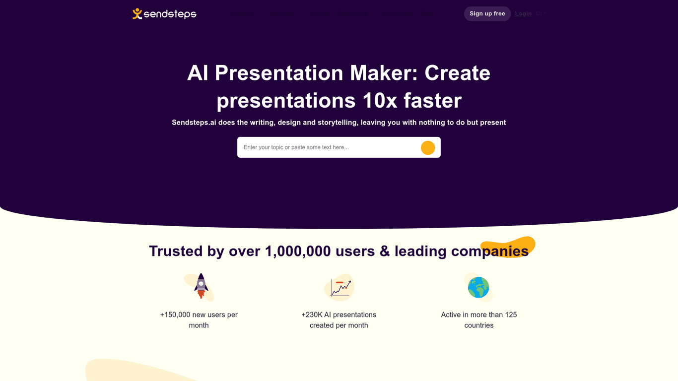 Sendsteps.ai screenshot