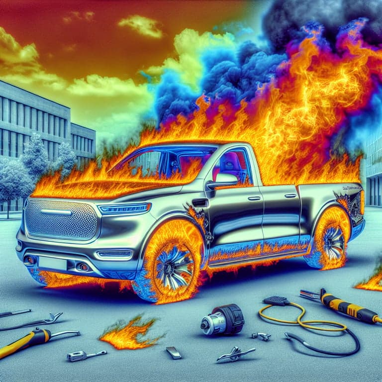 Tesla Cybertruck Fire Reaches Stainless Steel-Melting Temperatures, Investigation Underway