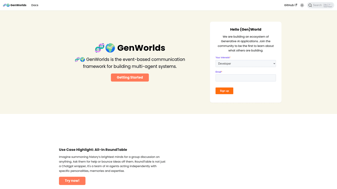 GenWorlds screenshot