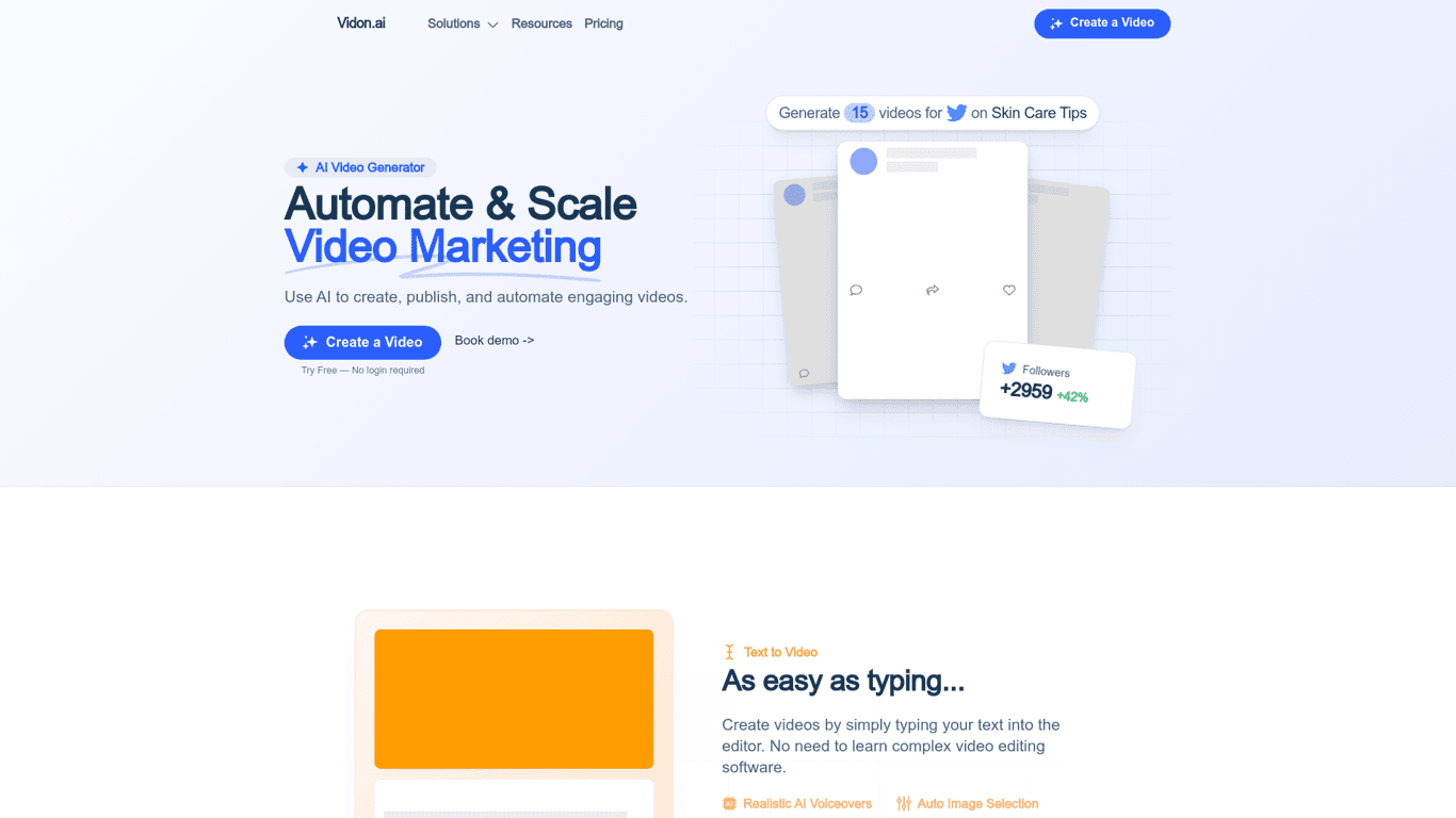 Vidon.ai screenshot