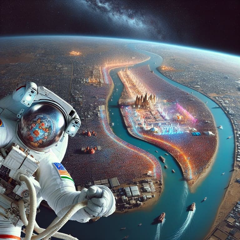 NASA Astronaut Captures Breathtaking Views of 2025 Maha Kumbh Mela from Space