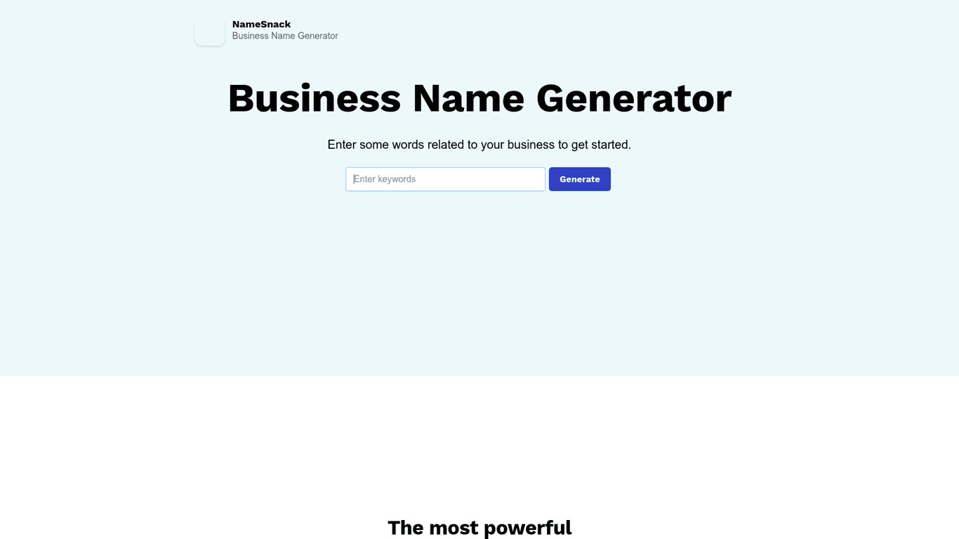 NameSnack screenshot