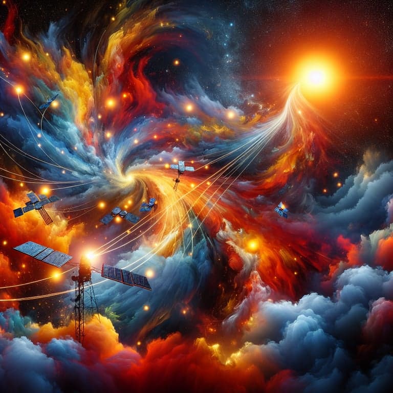 Cosmic Clashes: Solar Storms vs. SpaceX’s Starlink