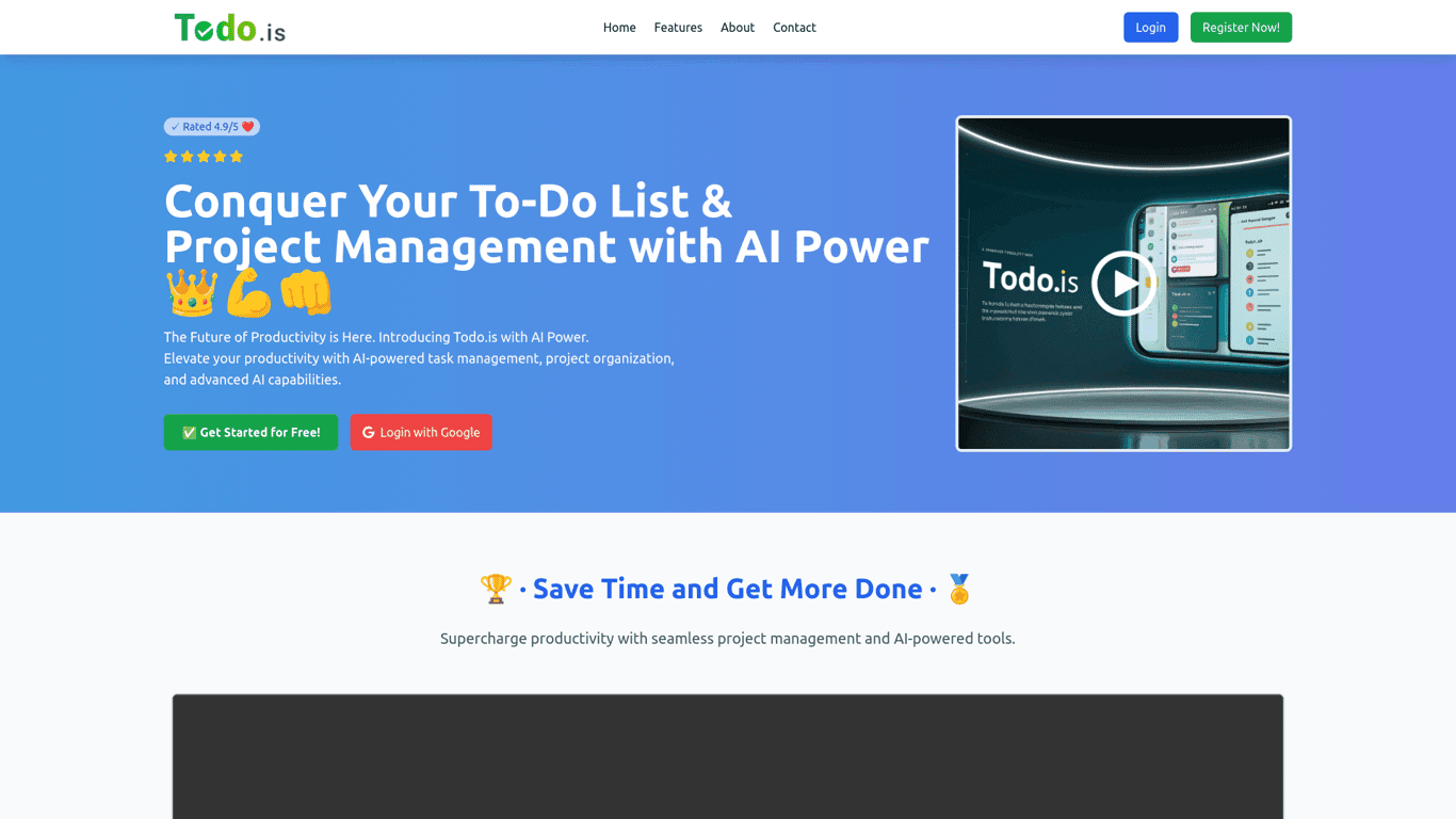 ToDo.is screenshot
