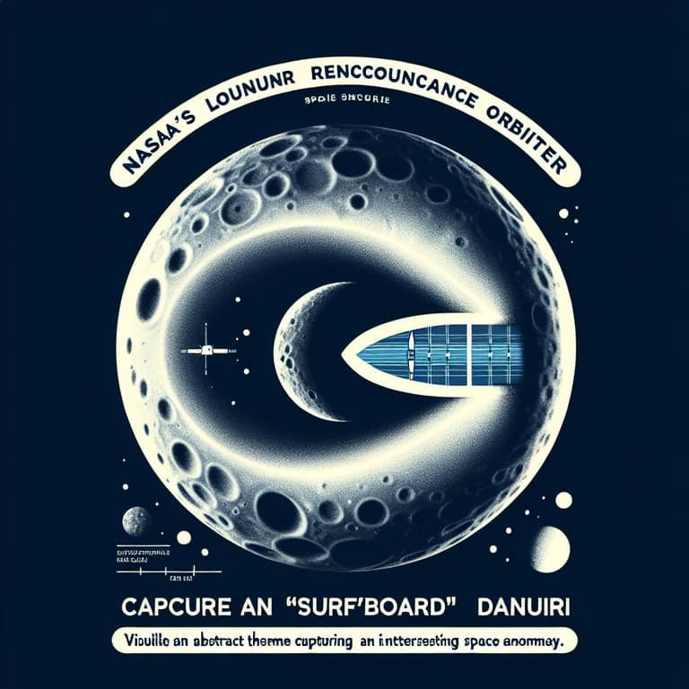 NASA's LRO Captures 'Surfboard' Danuri: A Celestial Photo Op