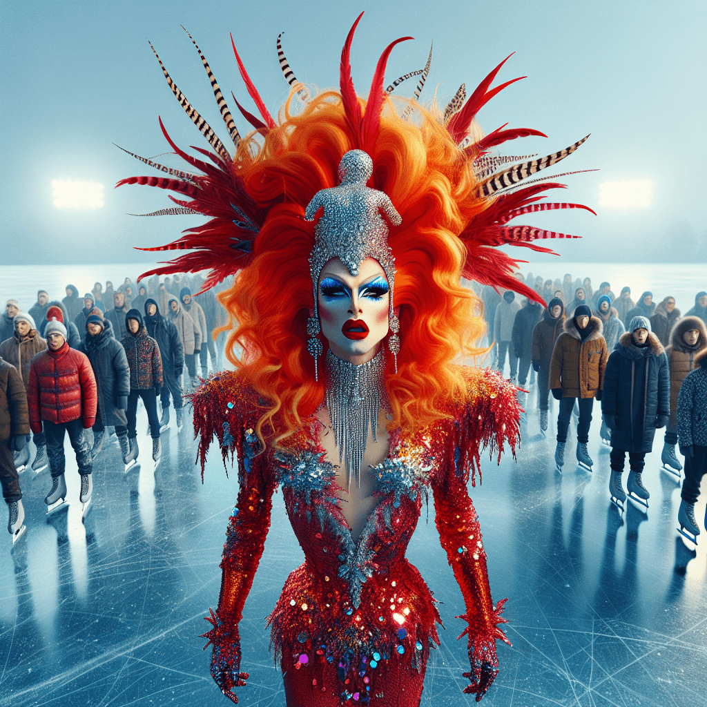 Chilly Rebellion: Drag Queen Vivian Wilson Brings the Heat to Ice Rink Protest
