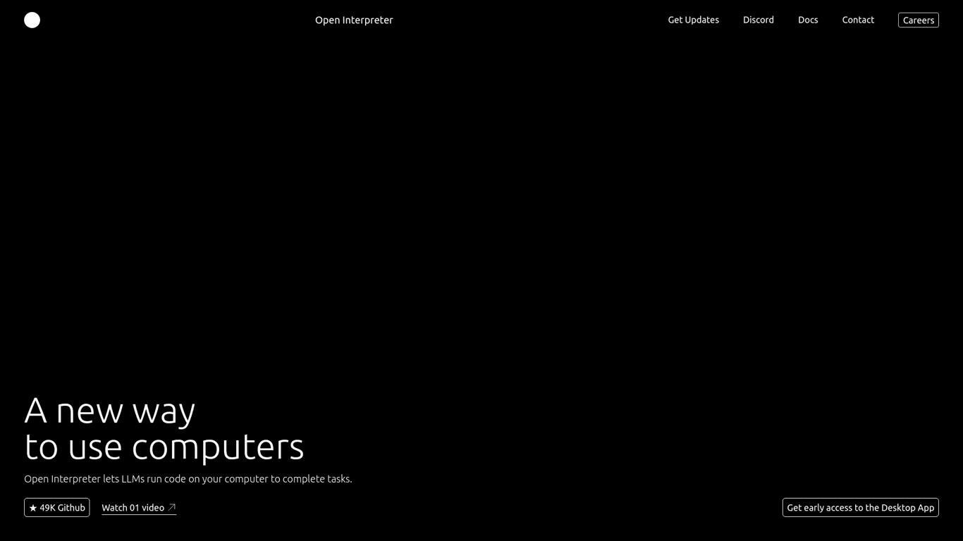 Open Interpreter screenshot