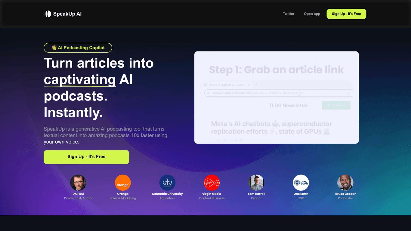 SpeakUp screenshot