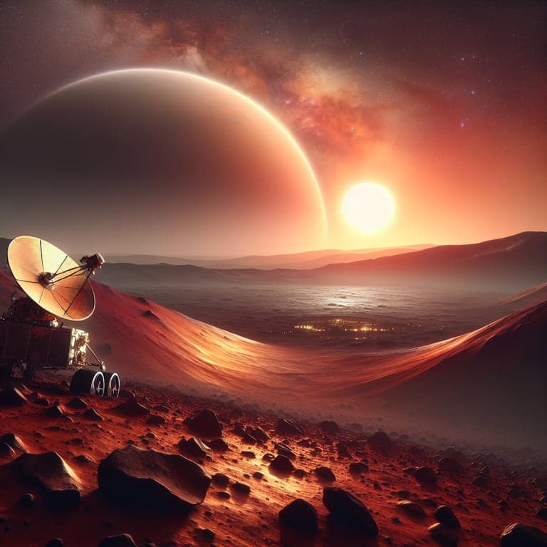 NASA's Mars Odyssey Snaps Spectacular Sunrise on Arsia Mons Volcano