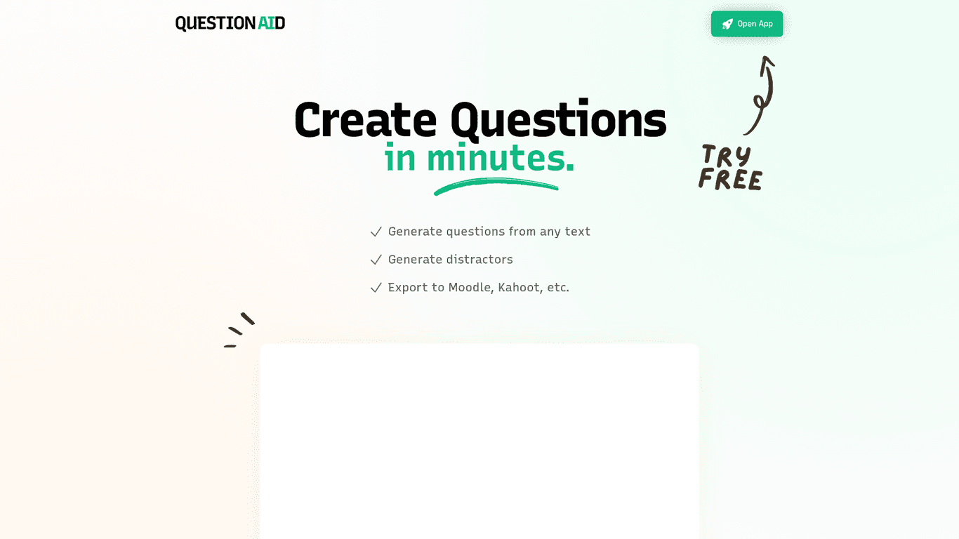 QuestionAid screenshot