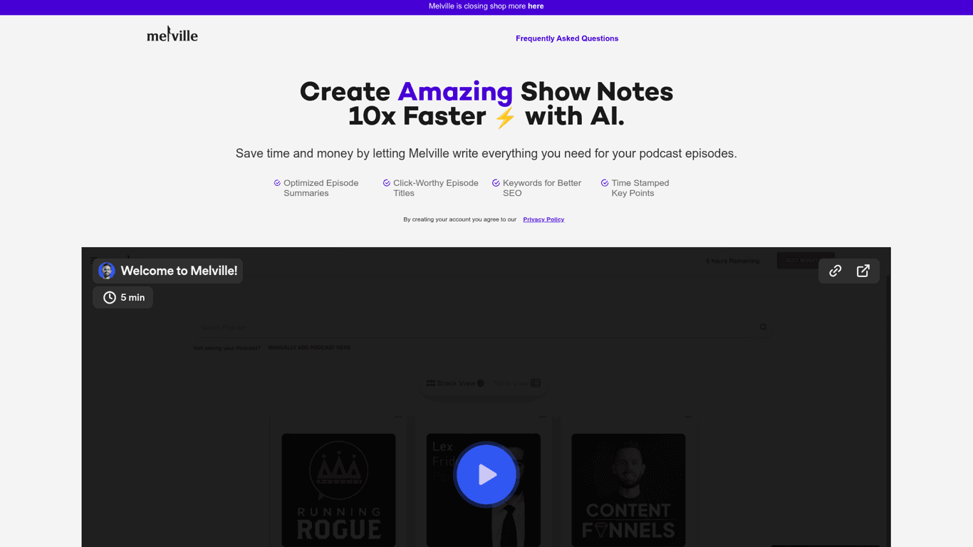 Melville App screenshot
