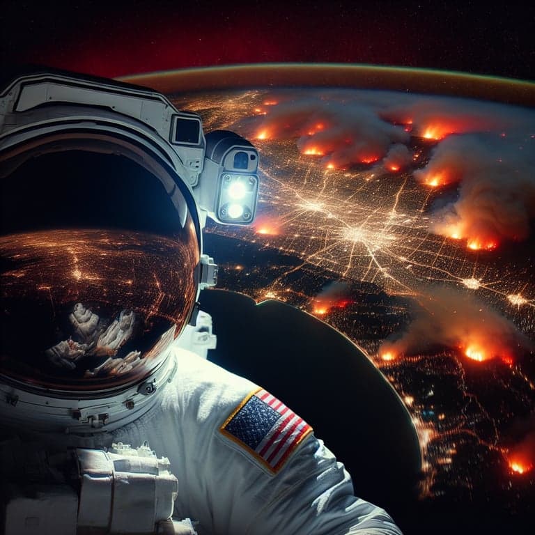 NASA Astronaut Snaps Stunning Views of LA Wildfires From Space