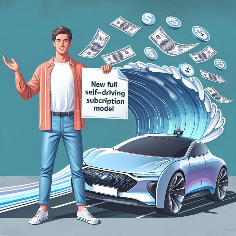 Elon Musk Makes Waves with Tesla's New Full Self-Driving Subscription Model