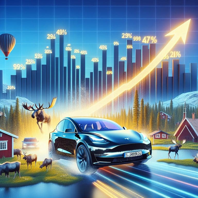 Tesla Model Y Roars Back in Sweden with 492% Spike in Registrations!