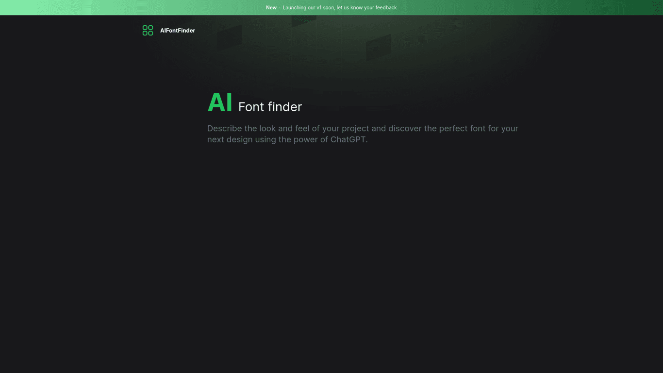 AI Font finder screenshot