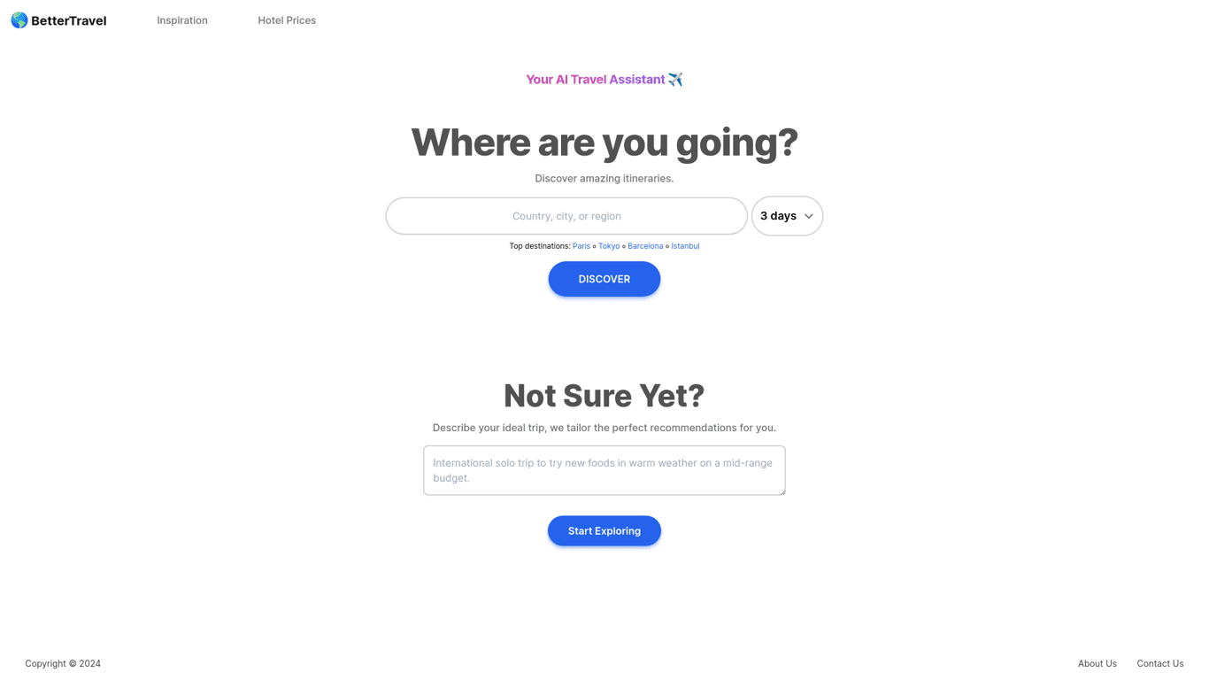 BetterTravel.AI screenshot
