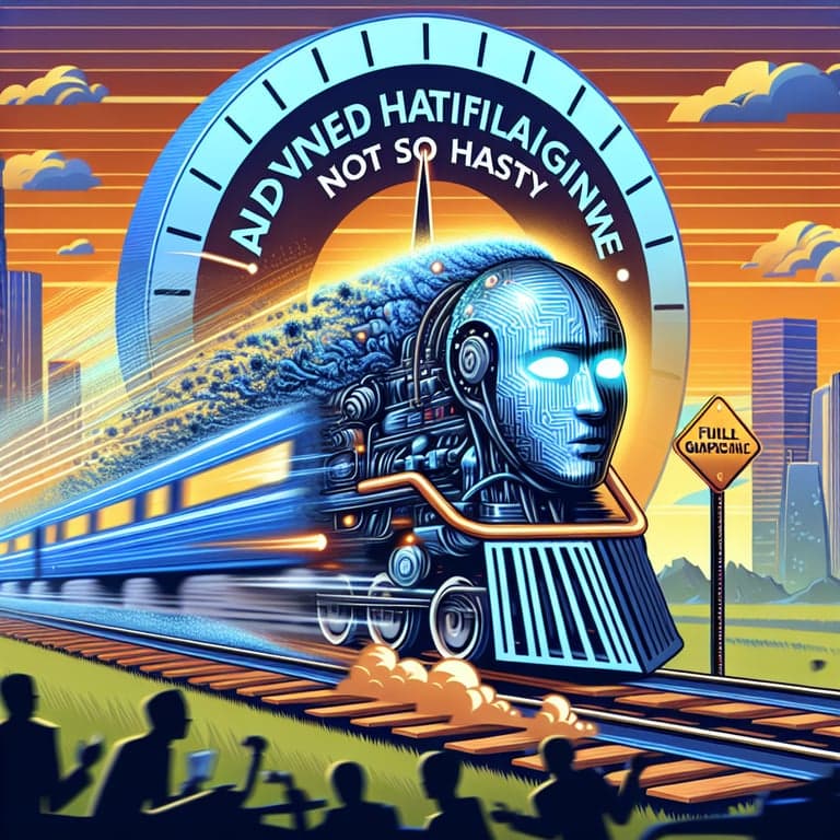 Apple's Stance on Artificial General Intelligence: Not So Fast!