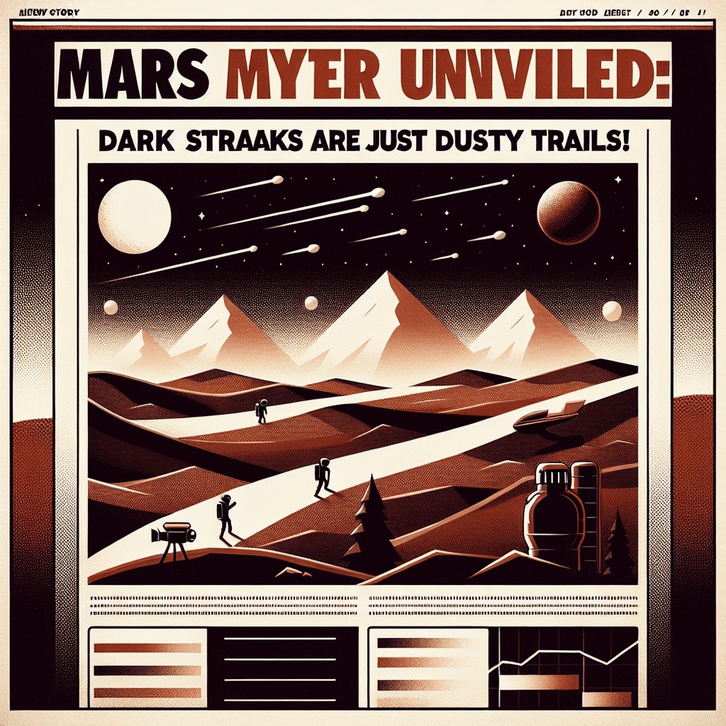 Mars Mystery Unveiled: Dark Streaks Are Just Dusty Trails!