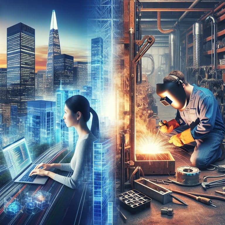 From Silicon Valley to Welding Torches: Tech Worker Trades Keyboards for Creativity