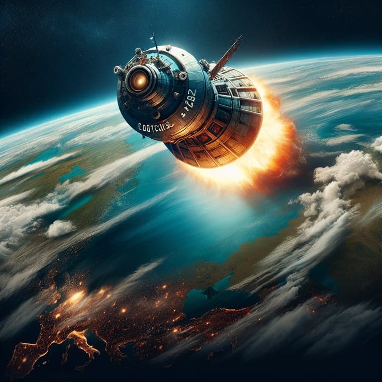 Soviet Spacecraft Cosmos 482 Prepares for Dramatic Earth Re-Entry