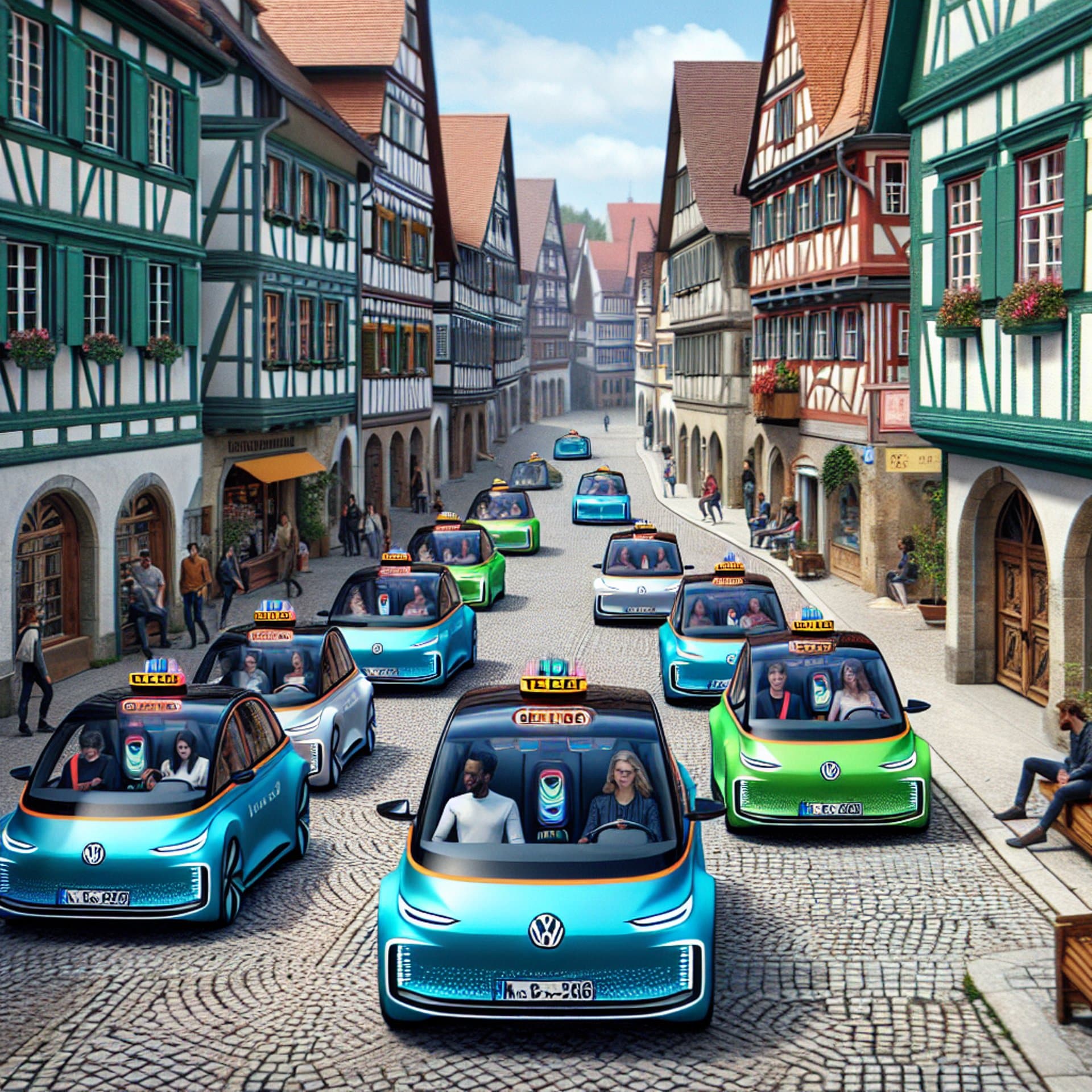 Volkswagen Hits the German Streets with Self-Driving Taxis!