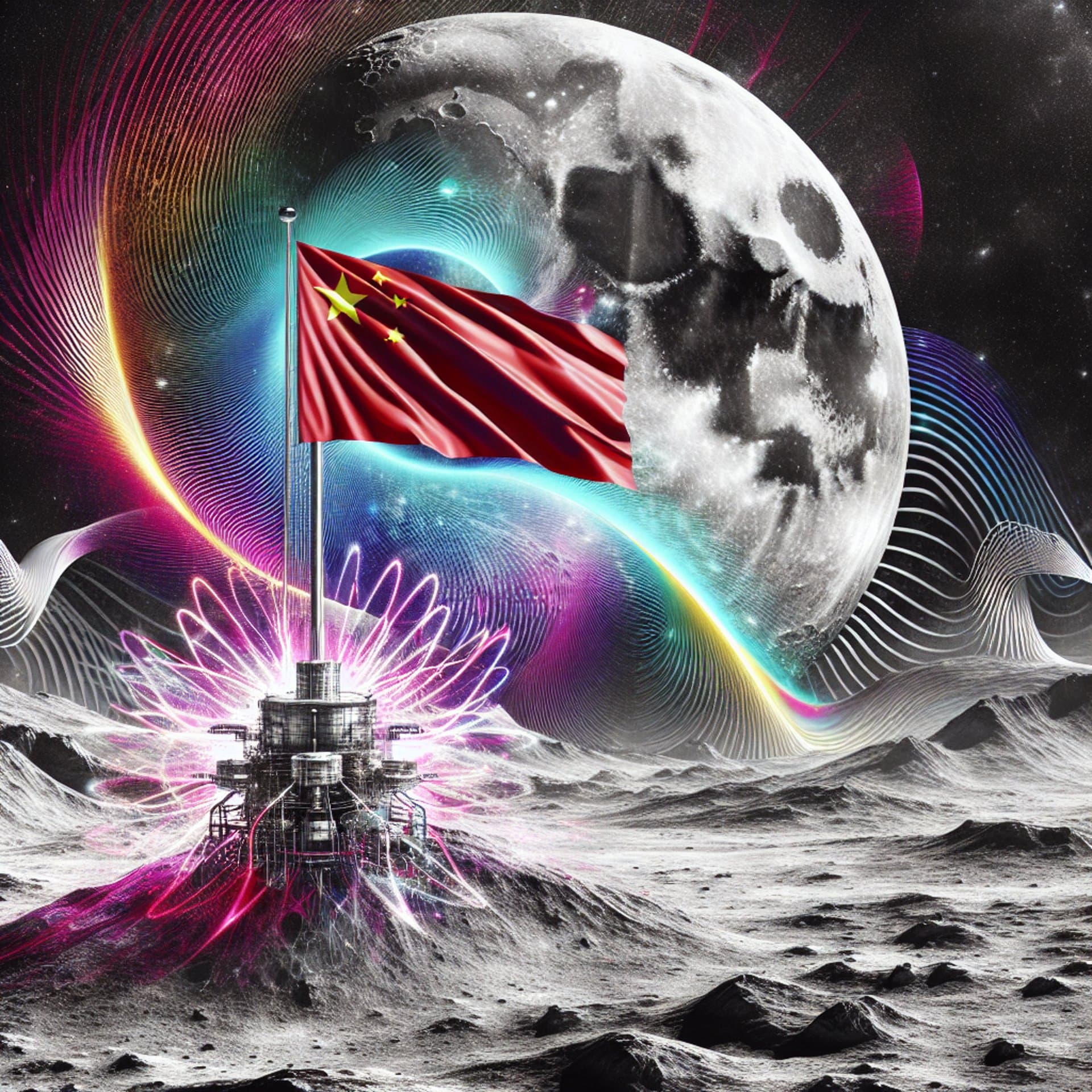 China's Fluttering Flag Magic: Electromagnetic Waves to Spice Up the Moon!