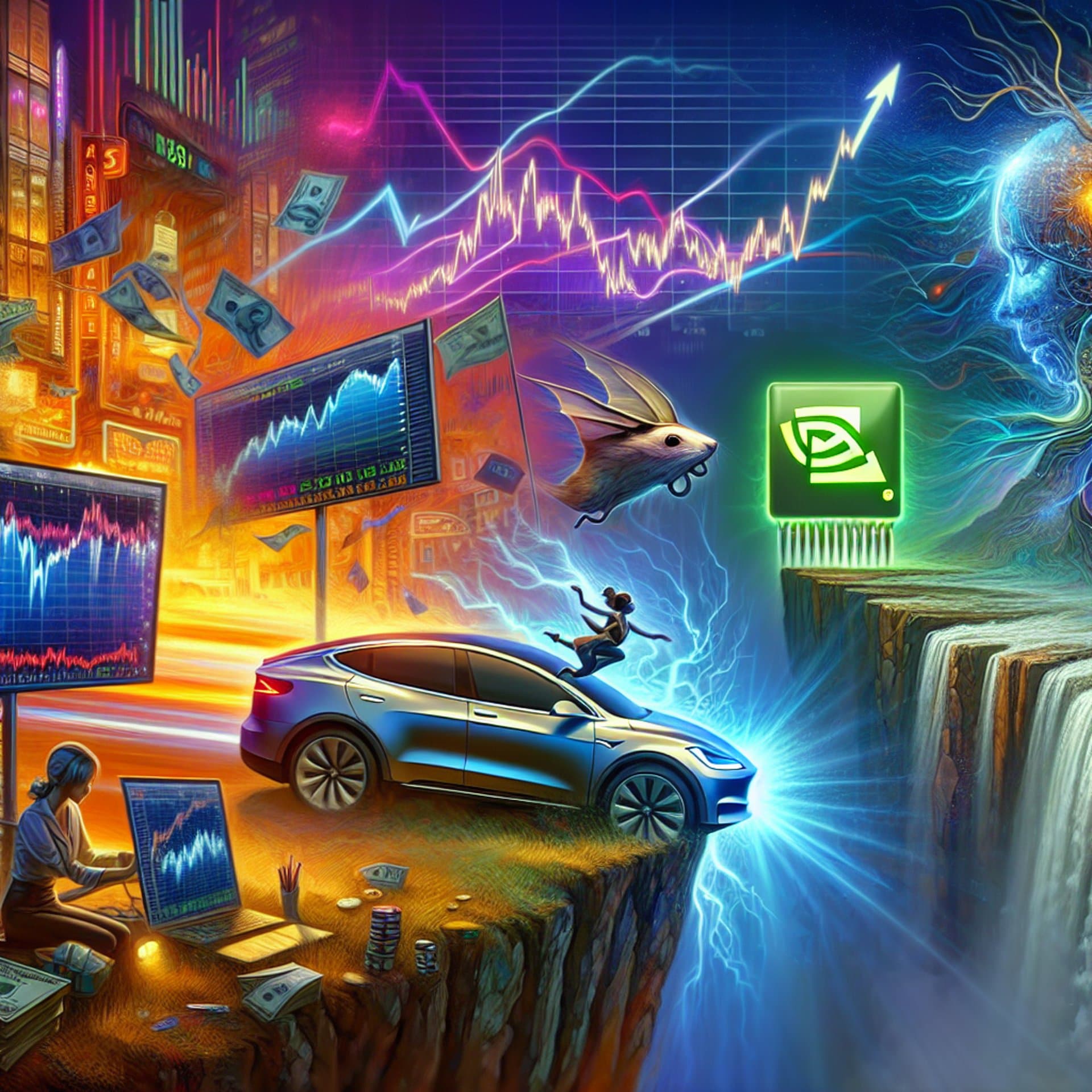 Market Movement Madness: S&P 500 Teeters, Tesla Hints, and Nvidia Glows!