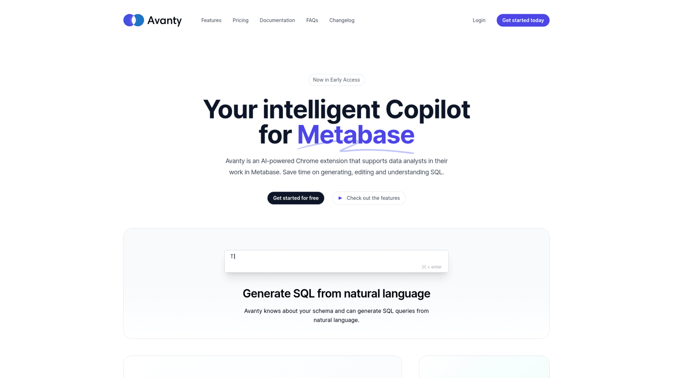 Avanty screenshot