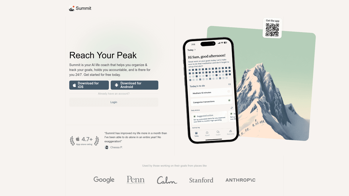 Summit screenshot